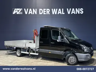 Volkswagen Crafter 2.0TDI 164pk Open Laadbak Dubbel Lucht 7 persoons Dubbele Cabine Euro6 Kraan, Tre