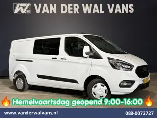 Ford Transit Custom 2.0 TDCI 131pk L2H1 Dubbele Cabine Euro6 Airco | 6-Zits | Camera | Apple Carplay