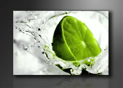 Nieuw canvas schilderij Lime Green 120 x 80 cm