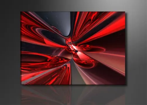 Nieuw canvas schilderij Fantasie Rood 120 x 80 cm