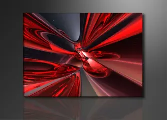 Nieuw canvas schilderij Fantasie Rood 120 x 80 cm