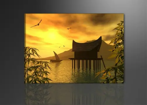 Nieuw canvas schilderij Azië 120 x 80 cm