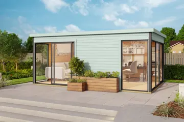 NIEUW Modern blokhut Domeo 3 Set