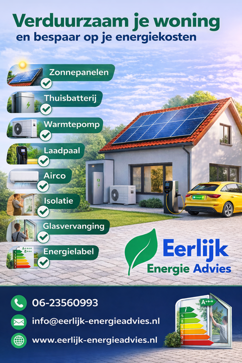 Verduurzaam je woning en bespaar op je energiekosten