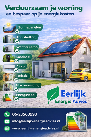 Verduurzaam je woning en bespaar op je energiekosten