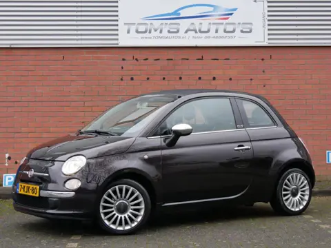 Fiat 500 C 0.9 cabrio TwinAir Lounge airco. navi. leder. uniek mooi