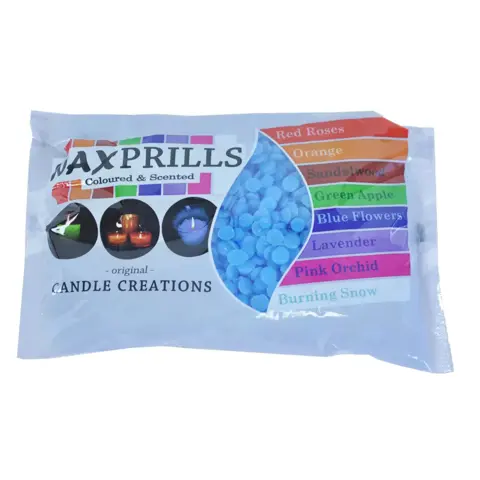 Waxprills Blue Flowers: