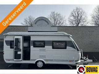 Hobby On Tour 470 UL met enkele bedden **Mover/Zakluifel/Fietsendrager/Voortent/1e eigenaar/Zeer net