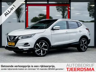 Nissan Qashqai 1.2 Tekna | 1e Eigenaar | Trekhaak | Bose HiFi Audio | Parelmoer White | Panoramadak 