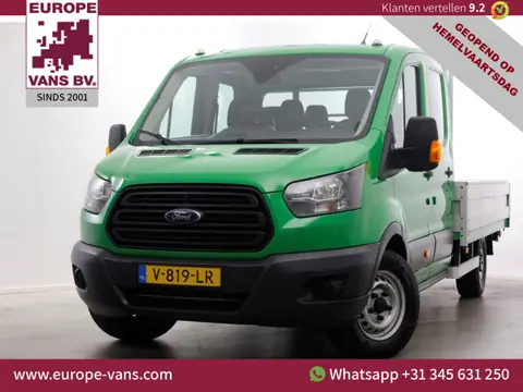 Ford Transit 350 2.0 TDCI 130pk E6 RWD D.C. Open Laadbak Trekhaak 2800kg 02-2018