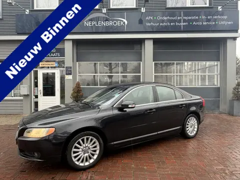 Volvo S80 3.2 Momentum Yongtimer Bj 2007 Leer,Navi,17Inch,Cruise Dealer onderhouden