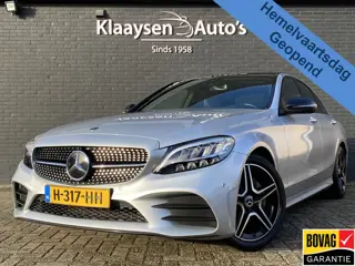 Mercedes-Benz C-Klasse 180 Business Solution AMG AUT. | dealer onderhouden | panoramadak | night pak