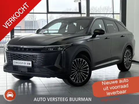 Omoda 9 SHS PHEV Premium Matte Black, 20"LM velgen, Schuif/kanteldak, Camera rondom, 1.500 kg trekge