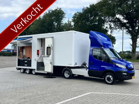 Iveco Daily 40C17 3.0 9300kg BTW VRIJ!! Himatic BE Trekker met Doornwaard BE oplegger Verkoopwagen W
