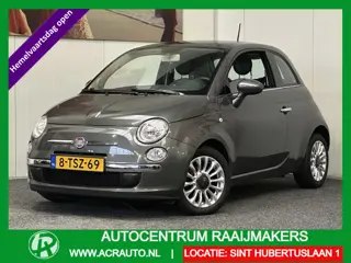 Fiat 500 0.9 TWIN AIR TURBO LOUNGE PANORAMADAK AIRCO PANORAMADAK BLUETOOTH TELEFOON MEDIA VOORBEREID