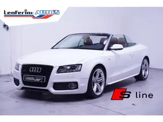 Audi A5 Cabriolet 3.0 TDI V6 240 pk Quattro Aut. S-Line Cognac Leder Navi, Camera, Sportstoelen, Xen