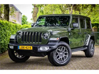 Jeep Wrangler Unlimited 4xe 380 Sahara Cognac Leder | Sky One Softtop | Sarge Green | Adaptive Cruis