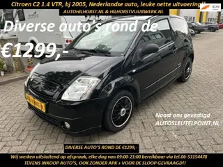 Citroen C2 1.4i VTR Nederlandse auto, leuke frisse auto,
