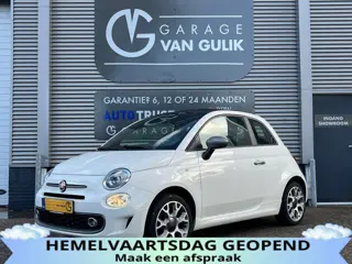 Fiat 500 1.2 Cabrio 69PK Trekhaak,CarPlay,Airco,Cruise,Isofix,ElektrRamen+Spiegels,Pdc,Led,Usb,Lmv,S