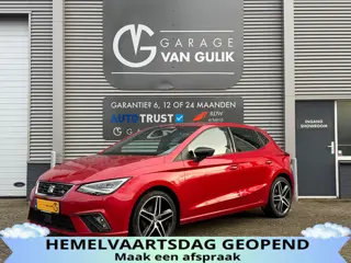 SEAT Ibiza 1.0 110PK EcoTSI FR Automaat Clima,Cruise,CarPlay,Keyless,Leder/Alcantara,Led,DAB,Pdc,Fro