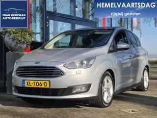 Ford C-Max 1.0 Titanium 125PK | Navigatie | Parkeersensoren + Camera | Stuur + Stoelverwarming | 17 
