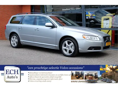 Volvo V70 T4 180 pk Nordic, Leer, Xenon, Navi, Bluetooth, Trekhaak, 17 inch