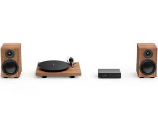 Pro-Ject Colourful Audio System 2 walnoot hifiset