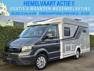 Knaus VAN TI 640 MEG VANSATION 140 PK SLECHTS 15.547 KM !! LUCHTVERING SOLAR TV + SATELLIET LENGTEBE