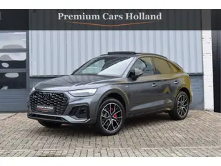 Audi Q5 Sportback 50 TFSI e S-Line 299 Pk Pano RS-Leder Rood Stiksel HUD Sfeer Keyless Trekhaak SQ5