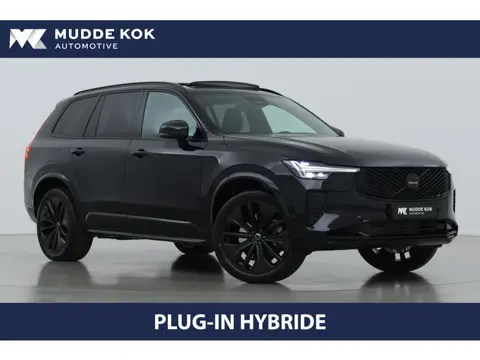 Volvo XC90 T8 Plug-in hybrid Ultra Black Edition | Luchtvering | Trekhaak | Head-Up | 360° Camera | 