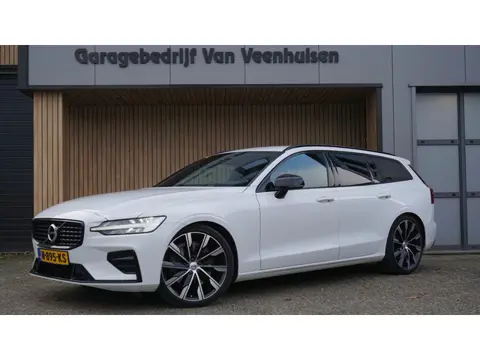 Volvo V60 2.0 T5 250pk R-Design Black Optik H&K Leder 20inch LM Navi LED Virtual Cockpit Stoel & Stu