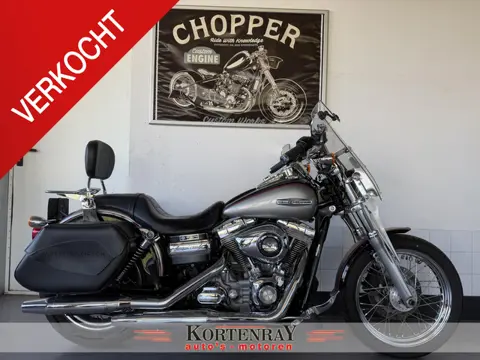 Harley Davidson 96 FXDC Dyna Super Glide Custom vrijwel nieuwstaat, veel extra,s