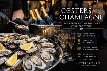 Cateringtip voor een luxe evenement: oesters en champagne
