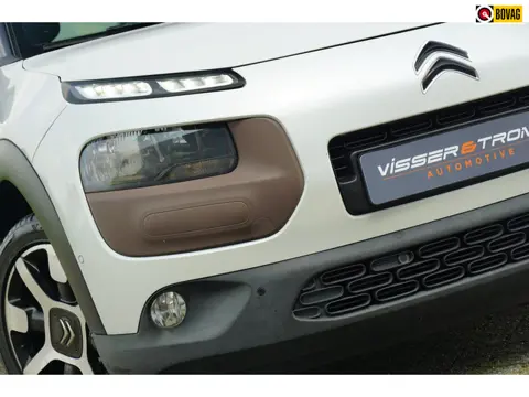 Citroen C4 Cactus 1.2 e-THP 110pk Shine - Blanc Nacré - Habana leder/Panorama/Camera/Cruise