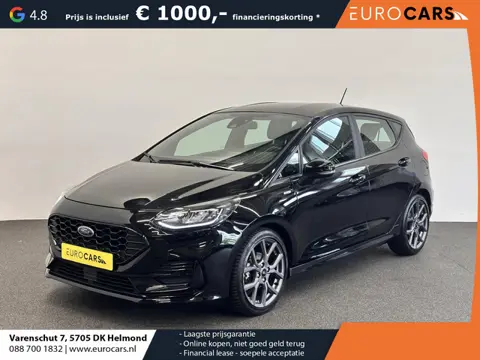 Ford Fiesta 1.0 EcoBoost Hybrid ST-Line Facelift! Airco ECC Navi Carplay PDC + Camera Achter LM Velg