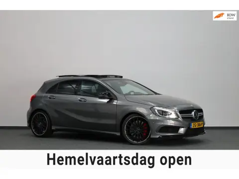 Mercedes-Benz A-klasse AMG 45 4MATIC 361+PK LED/LEER+S.VERWARMING+MEMORY/19" LMV/CAM/CRUISE/ECC/12 M