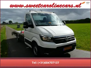 Volkswagen Crafter 35 2.0 TDI L3 EL BJ 2018 Oprijauto,Alu-bak,Lier,Opbergkisten!