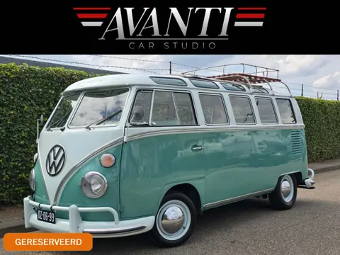 Volkswagen T1 TYPE 24 VW Microbus De Luxe Samba 50 PK OPEN PANORAMA DAK ROOF RACK ORIGINEEL DUITSE 2