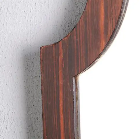 Palissander Art Deco wandspiegel ca. 1925 Frankrijk 111 X 85 cm