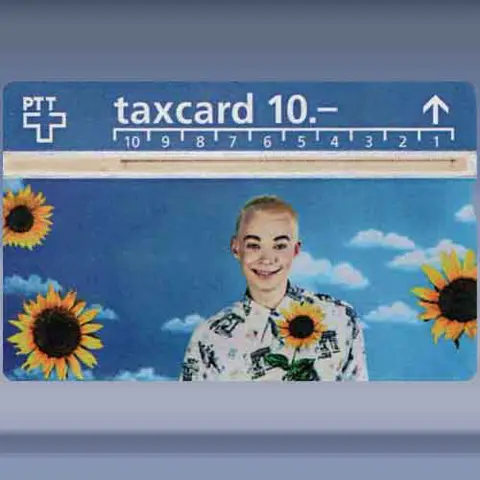Boy between sunflowers (507B) (1995)