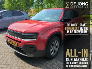 Jeep Avenger Longitude 54 kWh ALL-INRIJKLAARPRIJS/Camera/Apple Carplay/17"velgen/400km actieradius