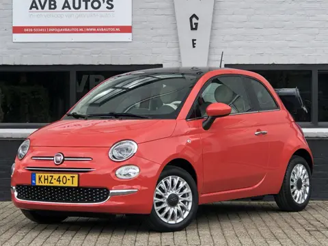 Fiat 500 1.2 Lounge Koraal Clima Navi Pano PDC Stoelverwarm