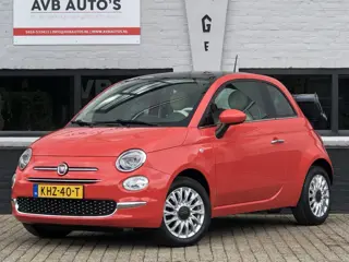 Fiat 500 1.2 Lounge Koraal Clima Navi Pano PDC Stoelverwarm