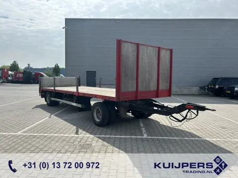 Groenewegen DRA 10 10 / Flat Bed - Plateau Trailer / BPW Drum 10 Ton axle / APK TUV 09-26