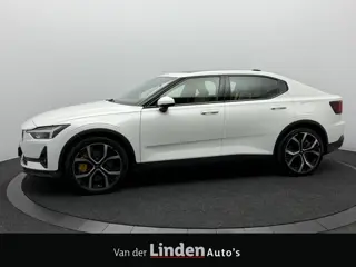 Polestar 2 Long Range Dual Motor Launch Edition Performance Pack 78kWh SOH 93,3% | Trekhaak | 360° C