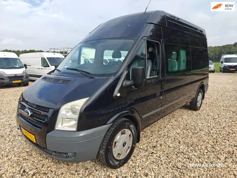 Ford Transit 330L 2.4 140 pk TDCI Dubbele Cabine 5 Pers, H3 L2 , 1e Eig, Apk mei 2027 , Airco , Geen