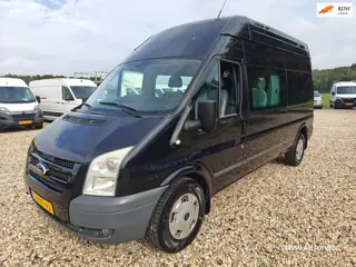 Ford Transit 330L 2.4 140 pk TDCI Dubbele Cabine 5 Pers, H3 L2 , 1e Eig, Apk mei 2027 , Airco , Geen