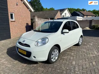 Nissan Micra 1.2 Visia Parelmoer wit navi/airco/pd.154186 km