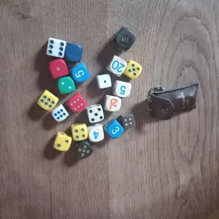 dobbelstenen, 23 stuks
