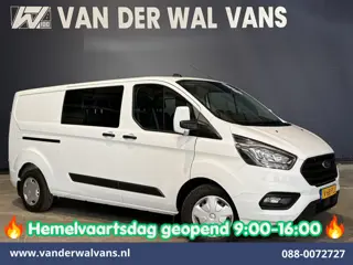 Ford Transit Custom 2.0 TDCI 130pk L2H1 Dubbele Cabine Euro6 Airco | 6-Zits | Camera | Navigatie | L